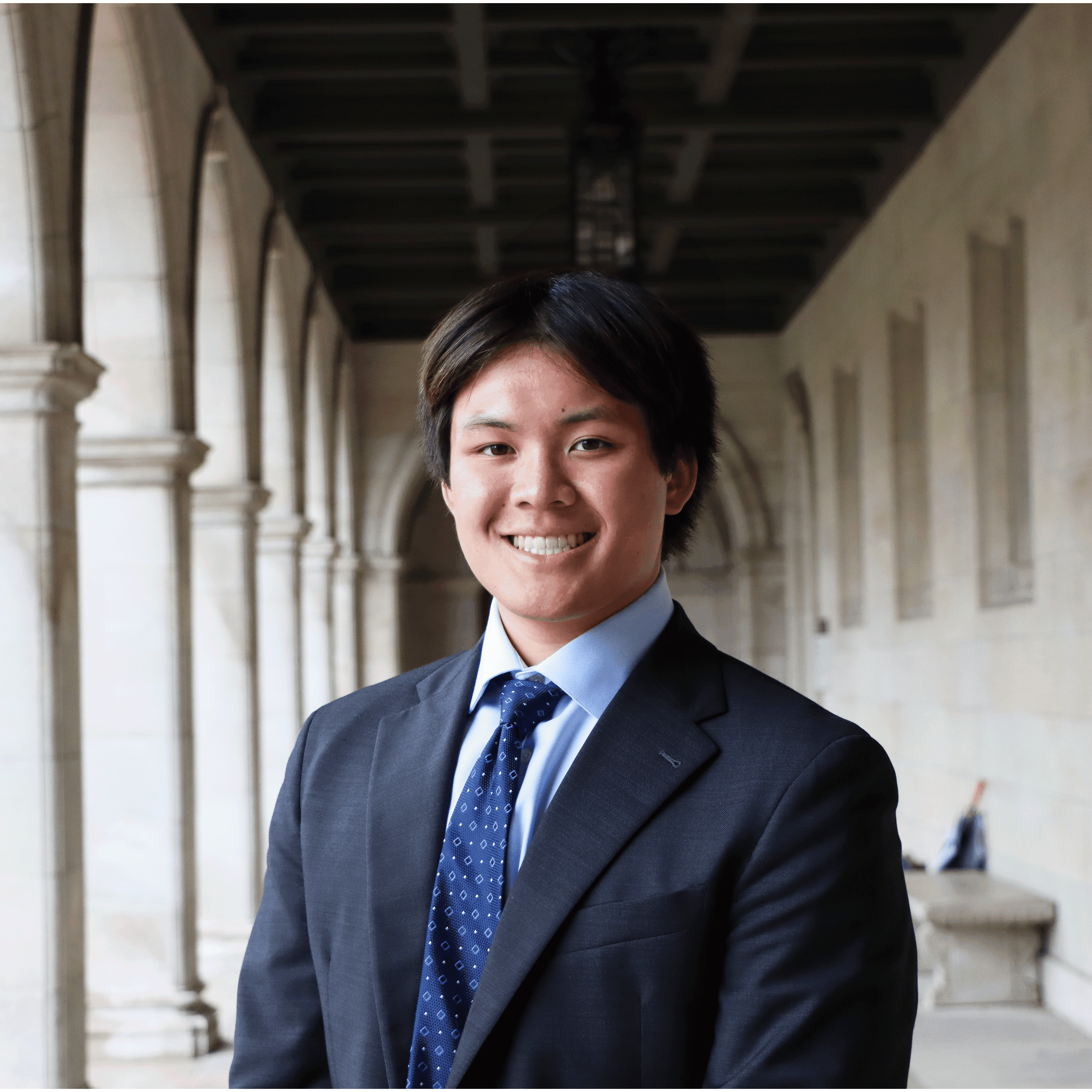 Christien Wong outside on the Washington University campus